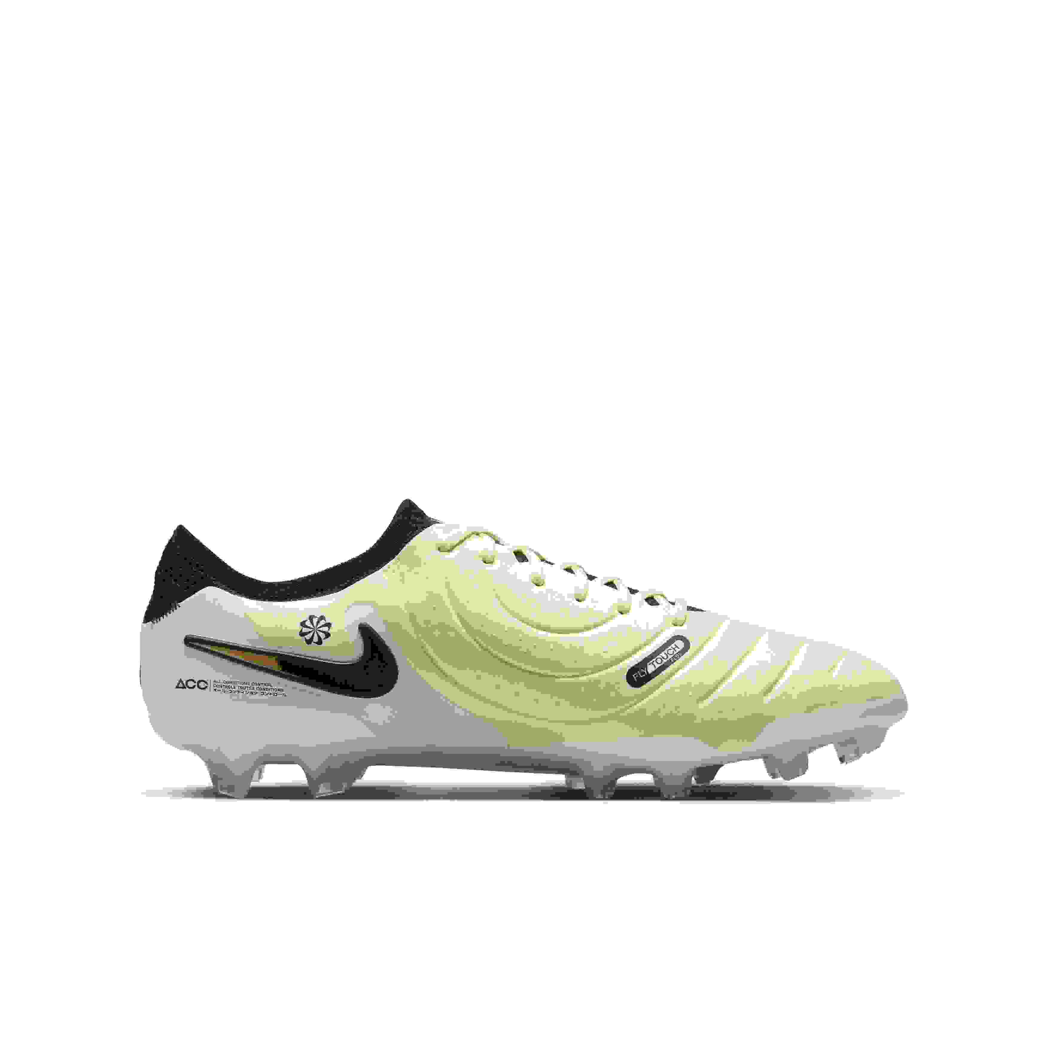 Nike Tiempo Legend 10 Elite FG Grade School Kids' "Lemonade/Metallic Gold Coin/Black" Soccer Cleat